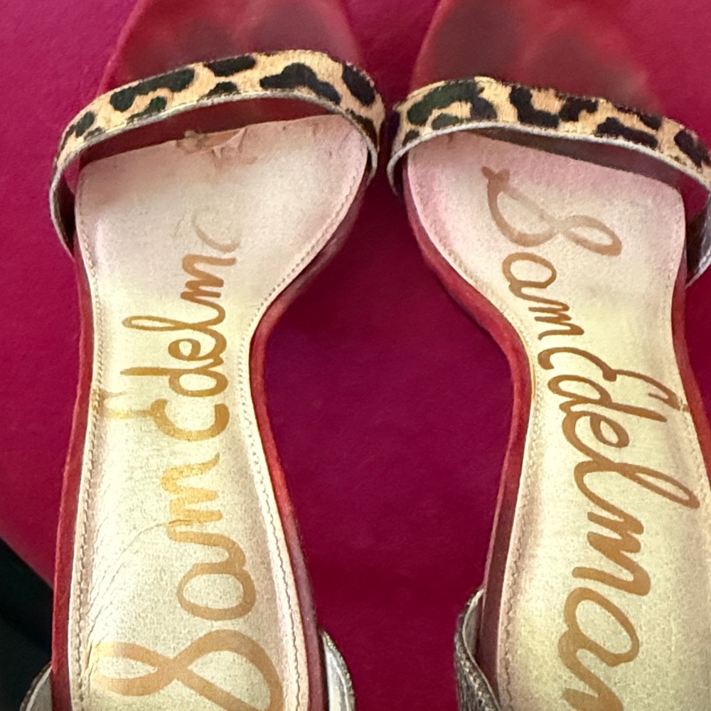 Sam Edelman Leopard Print Heels - Picture 6 of 8